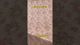 Winter karandi 3pc suits 💖 Embroidered 3pc suits 💖