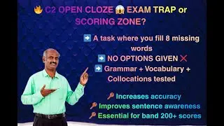 Cambridge English: CPE Grammar & vocabulary- English Speaking - open cloze - #cpe #cambridge