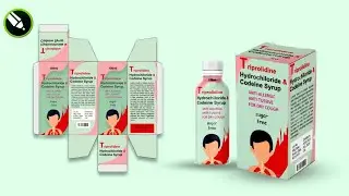 How to Make Medicine Syrup Box Packaging design in Coreldraw tutoria