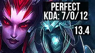 ELISE vs KARTHUS (JNG) | 7/0/12, Rank 5 Elise, Godlike | KR Challenger | 13.4