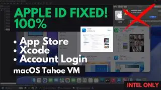 Fix macOS Tahoe “Unable to Sign In” Error on VMware (Intel) –Get Apple ID, App Store & Xcode Working