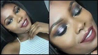BOLD SMOKEY EYE, WITH A BOLD LIP TUTORIAL| Adeola K