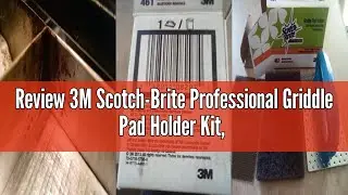 Review 3M Scotch-Brite Professional Griddle Pad Holder Kit, 4 X 5.25, Blue/Steel, 1 Set