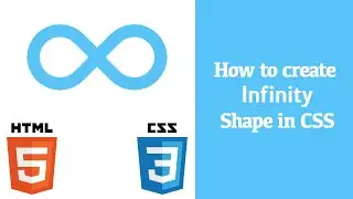 How to make infinity shape width css