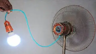 Pankha ghumaya aur bulb jal gaya 😱 ? | Ye kaise hua | पंखा से बल्ब कैसे जलाए | Free Energy 