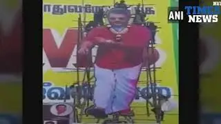 #Watch: Five injured as cutout of actor Ajith collapses during 'Paal Abhishekam'