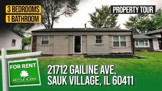 21712 Gailine Ave, Sauk Village, IL 60411 | Kettle & Oak | 3bdr 1bath | Vacant Unit | Chicago, IL