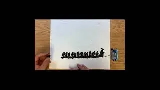 1. Starry Night Over &ldquo;THE HOBBIT&rdquo; SCENE in Oil Pastels:  #shorts #youtubeshorts #art