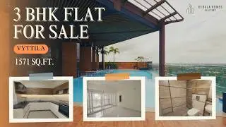 3 BHK SEMI FURNISHED FLAT FOR SALE - VYTTILA, KOCHI.