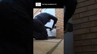 Locksmith Stories POV Camera -Cat flap installation in aluminium panel door P1 EPRLocksmith #catflap