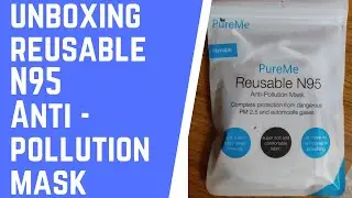 unboxing reusable N95 Anti - pollution mask from pure me - linen material (tamil) | yash lash |