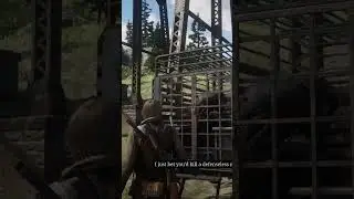 RDR2 : SAVING A PERSON WAS A MISTAKE#shortsfeed #shorts#rdr2 #trainheist