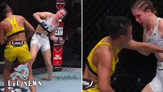 Horror moment UFC star&rsquo;s foot &lsquo;stops working&rsquo; mid-fight as fans say &lsquo;how did I miss this&rsquo; - UFC...