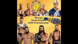 30-man Hardcore Royal Rumble Match AHW Championship