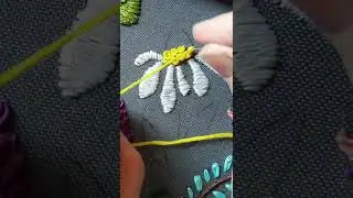 French knots embroidery tutorial #shorts