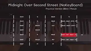 Midnight Over Second Street (NO KEYBOARD) | Back Track For Practice &ndash; MetaA Music Lab
