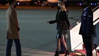 Jill Biden Steps Out in Fishnet Stockings