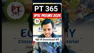 PT 365 for UPSC Prelims 2026 | HINDI medium | How To download PT 365 |