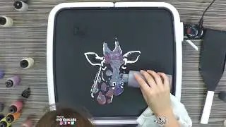 Galaxy Giraffe Pancake Art 🦒🌌