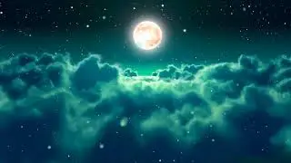 ◉ FREE Theme Background loop video wall footage HD ◉ # 27The full moon on the dream cloud