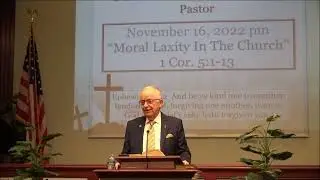 Moral Laxity In The church