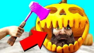 Using ONLY A Pumpkin Helmet To RAID An ENTIRE BASE! (Ark Survival Evolved)