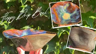 Wheel Throwing Process of a Wide Flared Rim Bowl with a Blue Drippy Interior Glaze | Pottery by Sara