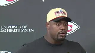 Chris Jones speaks to reporters following loss to Jacksonville