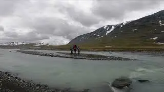 Sarek, i Rouhtesvagge med barn