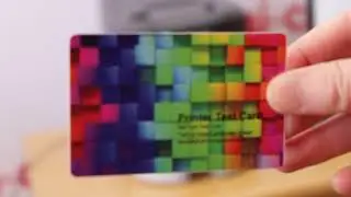 Printing a test card from LCD panel | DS3 card printer