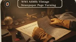 ASMR 🪖WWI Relics: Turning Pages of Old Newspapers & Books📙. ( no talking )