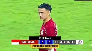 FULL HIGHLIGHT TIMNAS INDONESIA VS CHINESE TAIPEI 6-0 GELORA BUNG TOMO | NTERNATIONAL FRIENDLY MATCH