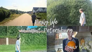 Daily life in Russia. House tour. Town tour. Saint-Petersburg's region.