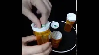 High Quality Child Resistant Cap Bottles 80ML Amber Reversible Cap Vials Smoke Vials