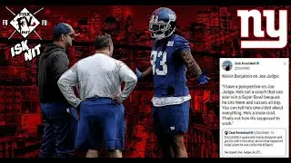 New York Giants I Kelvin Benjamin rips Joe Judge 
