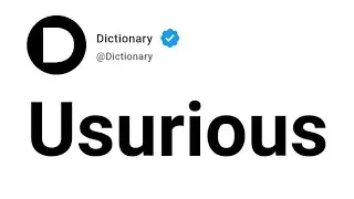 Usurious Meaning In English