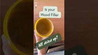 Don&rsquo;t let your wood filler get all dried out! #diyhacks #woodfiller #FurnitureFlipping