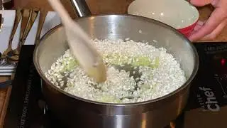 Risotto à l'encre de seiche