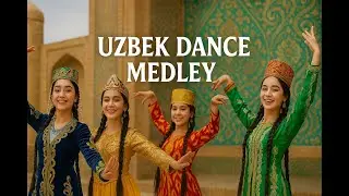 Girls' Ensemble Performs Uzbek Dance Medley &mdash; Bukhara, Khorezm & National Styles #dance #dancer