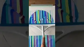 Circle Scrape Painting #paint #shorts #artwork