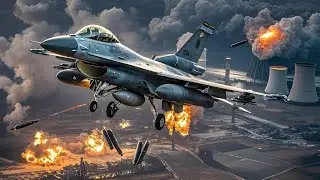 Ukrainian F16 Fighter Jets DROP 3000 Bombs On Russian Power Plant