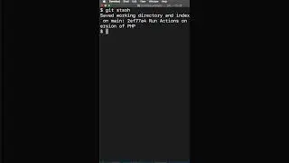 Git Tips Stash Push and Pop 