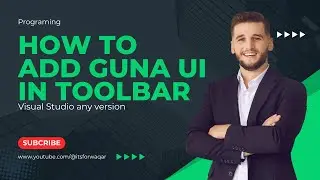 How to Add Guna UI to toolbar