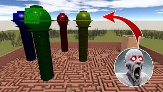 GIANT SCP-096 TOWERS IN THE MAZE! In Garry's Mod
