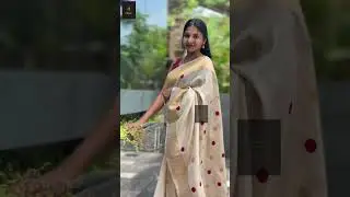 Polka Dot Weaved Semi Silk Saree #shorts #saree #ahambotique