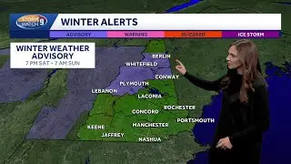 Video: Winter weather advisory issued up north; Rain, mix, snow expected this weekend