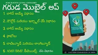 BLO Garuda Mobile App DOWNLOAD INSTALL LOGIN AMF PHOTO LATITUDE AND LONGITUDE UPDATION process ECI