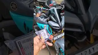 Mt-15 👍🔥hazard flasher  bubble visor, LED indicator (fixing type)#song #youtube #bike #ktm #v3 #mt15