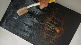 Acrylic painting/for beginners/easy painting/Acrylic painting technique #1