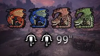 4 Dragons, 2 LBG's, 99 Seconds | MHW Iceborne